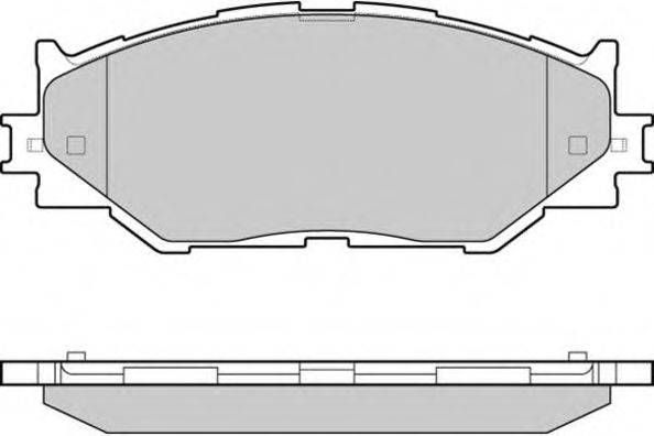 Комплект тормозных колодок, дисковый тормоз E.T.F. 12-1254