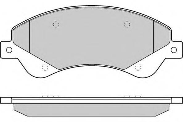 Комплект тормозных колодок, дисковый тормоз E.T.F. 12-1273