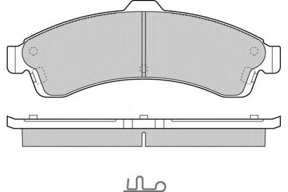 Комплект тормозных колодок, дисковый тормоз E.T.F. 12-1308