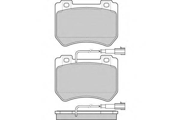 Комплект тормозных колодок, дисковый тормоз E.T.F. 12-1412