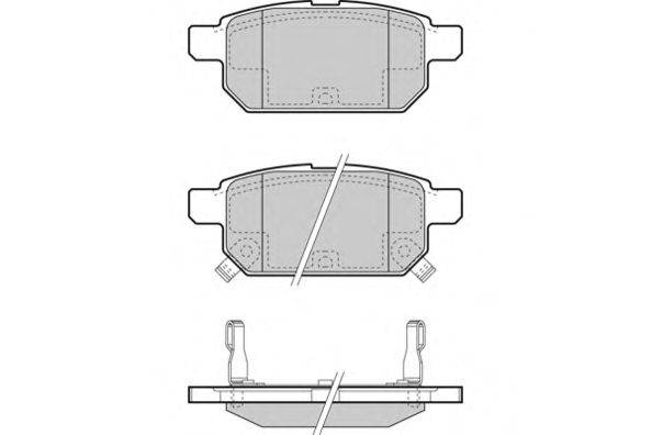 Комплект тормозных колодок, дисковый тормоз E.T.F. 12-1467