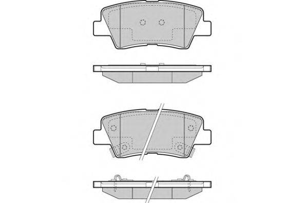 Комплект тормозных колодок, дисковый тормоз E.T.F. 12-1471