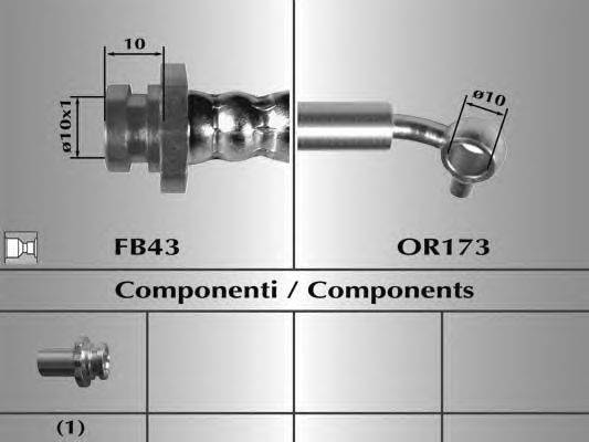 Тормозной шланг MALÒ 80931
