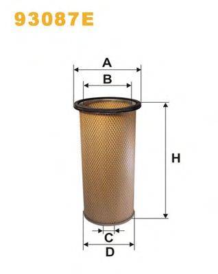 Фильтр добавочного воздуха WIX FILTERS 93087E