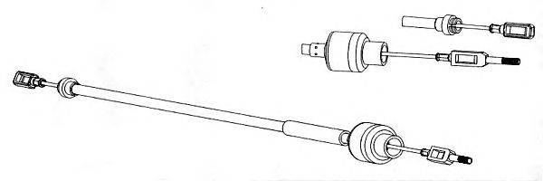 Трос, управление сцеплением CEF CT01122