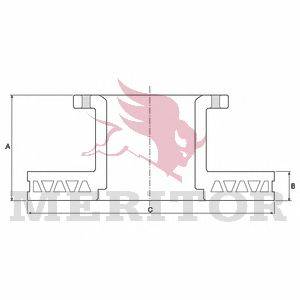 Тормозной диск MERITOR MBR5015