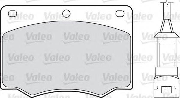 Комплект тормозных колодок, дисковый тормоз VALEO 598170