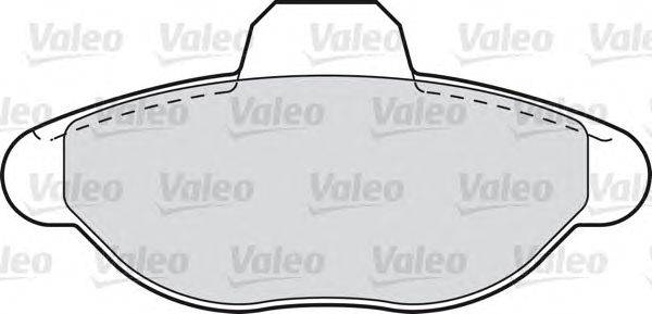 Комплект тормозных колодок, дисковый тормоз VALEO 598012
