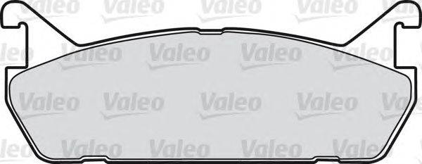 Комплект тормозных колодок, дисковый тормоз VALEO 598624