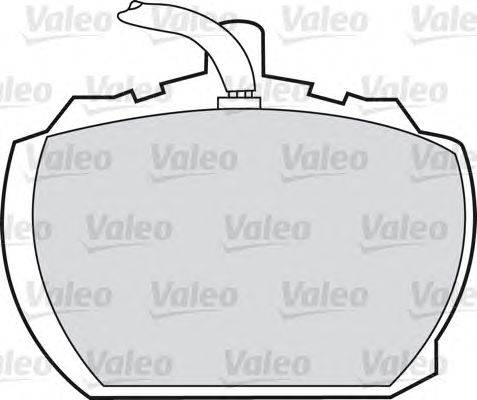 Комплект тормозных колодок, дисковый тормоз VALEO 551500