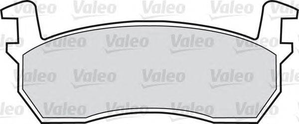 Комплект тормозных колодок, дисковый тормоз VALEO 598384