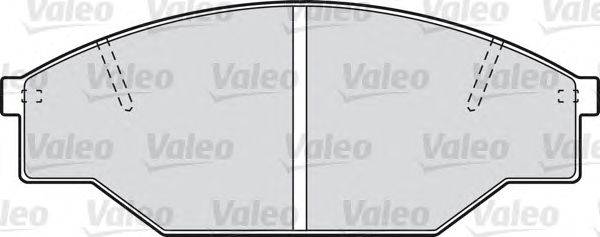 Комплект тормозных колодок, дисковый тормоз VALEO 598402