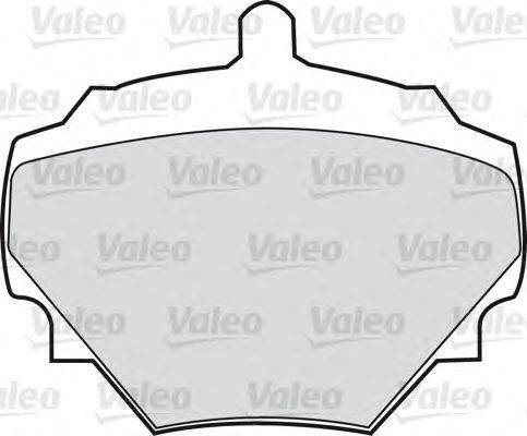 Комплект тормозных колодок, дисковый тормоз VALEO 21237