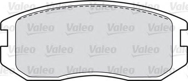 Комплект тормозных колодок, дисковый тормоз VALEO 598626