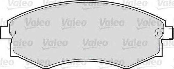 Комплект тормозных колодок, дисковый тормоз VALEO 21725
