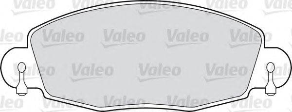 Комплект тормозных колодок, дисковый тормоз VALEO 598432