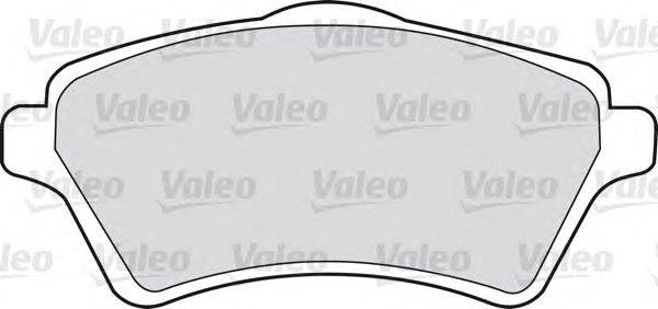 Комплект тормозных колодок, дисковый тормоз VALEO 598514