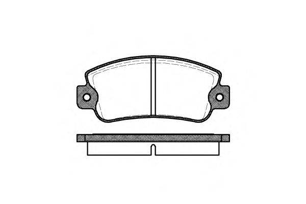 Комплект тормозных колодок, дисковый тормоз WOKING P1253.20