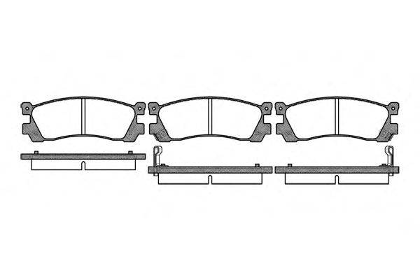 Комплект тормозных колодок, дисковый тормоз WOKING P2993.02