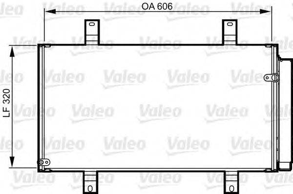 Конденсатор, кондиционер VALEO 814215