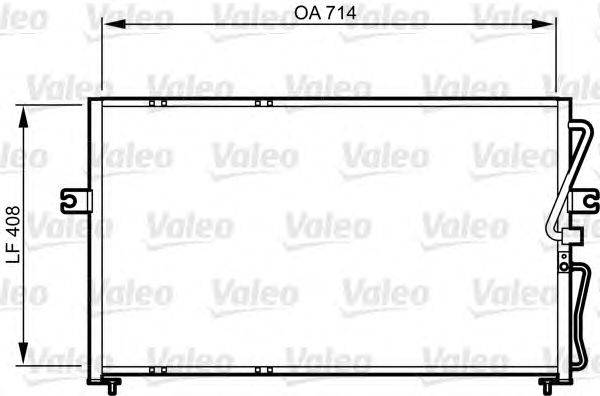 Конденсатор, кондиционер VALEO 814270