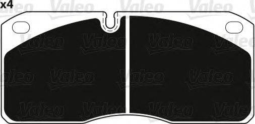 Комплект тормозных колодок, дисковый тормоз VALEO 29067