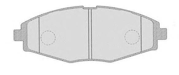 Комплект тормозных колодок, дисковый тормоз HAVAM 7117