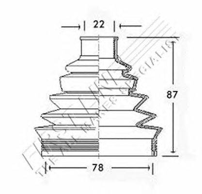Пыльник, приводной вал FIRST LINE FCB2285