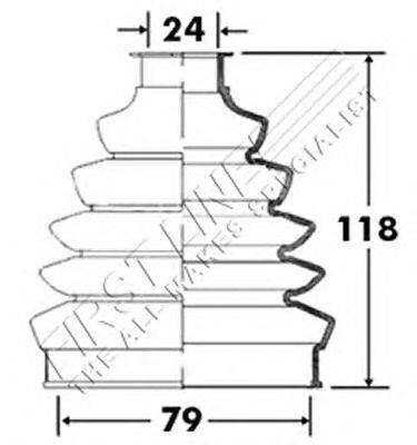 Пыльник, приводной вал FIRST LINE FCB2366