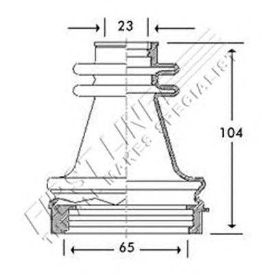 Пыльник, приводной вал FIRST LINE FCB2779