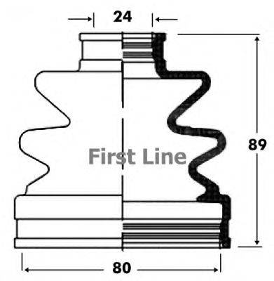 Пыльник, приводной вал FIRST LINE FCB2824