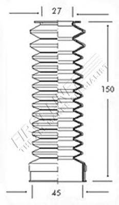 Пыльник, рулевое управление FIRST LINE FSG3007