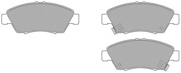 Комплект тормозных колодок, дисковый тормоз FREMAX FBP-0827