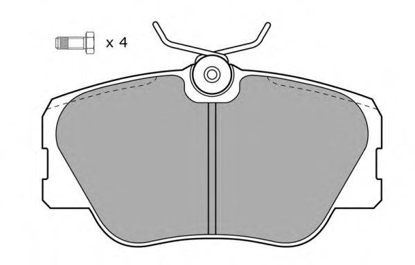 Комплект тормозных колодок, дисковый тормоз FREMAX FBP0495