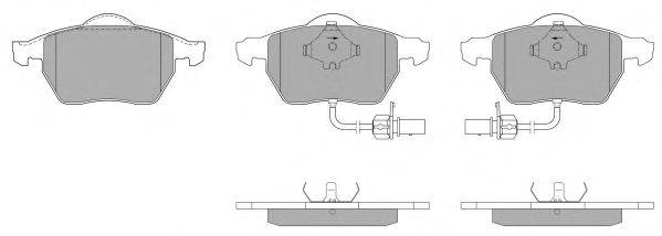 Комплект тормозных колодок, дисковый тормоз FREMAX FBP-0876-01