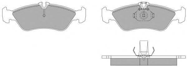 Комплект тормозных колодок, дисковый тормоз FREMAX 21592