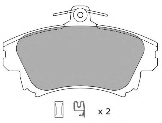 Комплект тормозных колодок, дисковый тормоз FREMAX FBP-1062