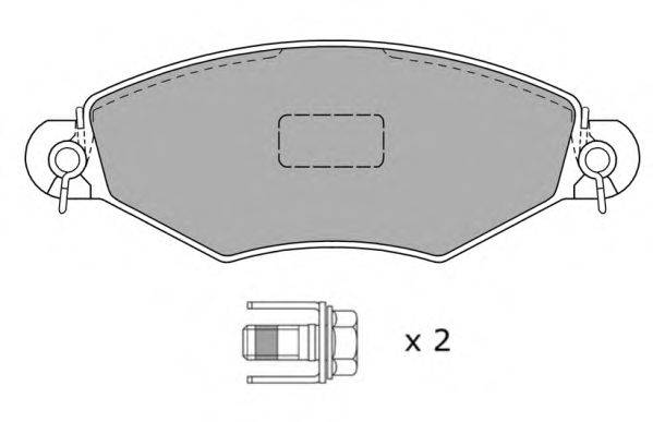Комплект тормозных колодок, дисковый тормоз FREMAX FBP-1083