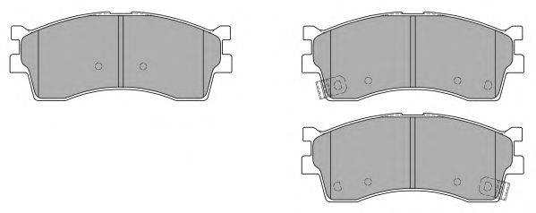 Комплект тормозных колодок, дисковый тормоз FREMAX FBP1547