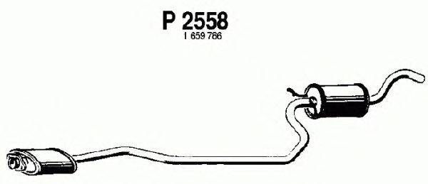 Средний глушитель выхлопных газов FENNO P2558