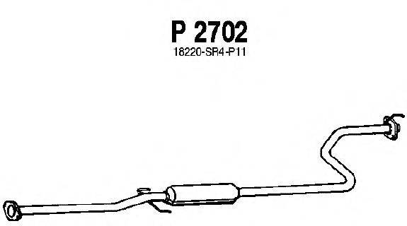 Средний глушитель выхлопных газов FENNO P2702