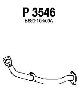 Труба выхлопного газа FENNO P3546