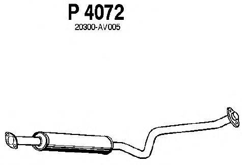 Средний глушитель выхлопных газов FENNO P4072