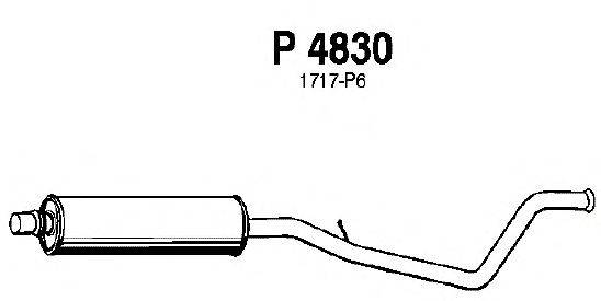 Средний глушитель выхлопных газов FENNO P4830