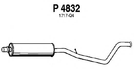 Средний глушитель выхлопных газов FENNO P4832
