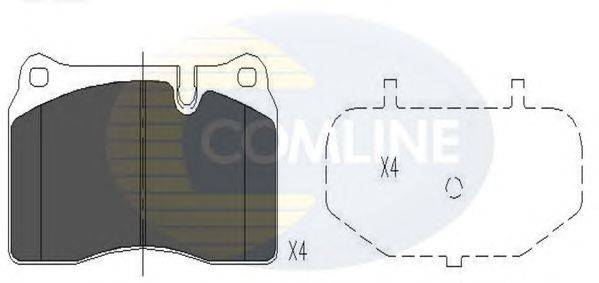 Комплект тормозных колодок, дисковый тормоз COMLINE CBP06030