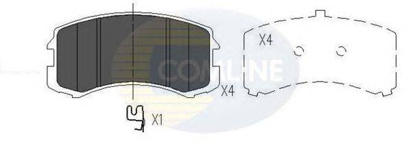 Комплект тормозных колодок, дисковый тормоз ALLIED NIPPON ADB06061