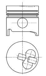 Поршень MAHLE ORIGINAL 60736