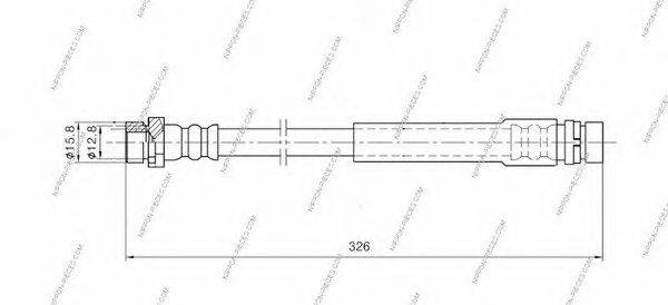 Тормозной шланг NPS ADM55386