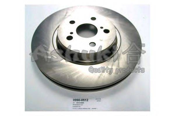 Тормозной диск ASHUKI 0990-0512